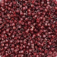 Miyuki delica Perlen 11/0 - Cranberry lined luster crystal DB-280